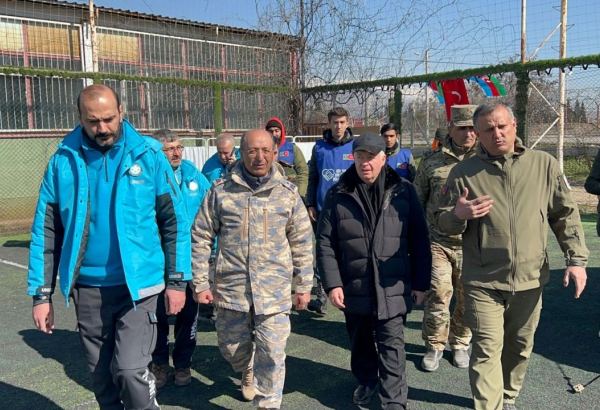 Turkish officials visit mobile field hospital of Azerbaijani Ministry of Emergency Situations in earthquake-hit Türkiye (PHOTO/VIDEO)