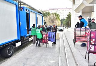 Azerbaijan's Sumgayit City Executive Power delivers additional humanitarian aid to quake-hit Türkiye (PHOTO)
