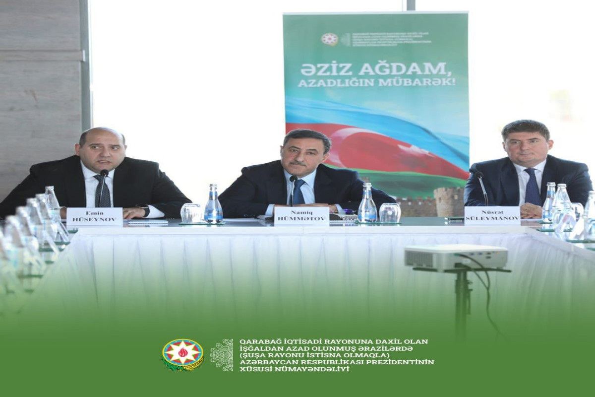 Working Group on Urban Development of Inter-Agency Center holds meeting in Azerbaijan's Aghdam (PHOTO)