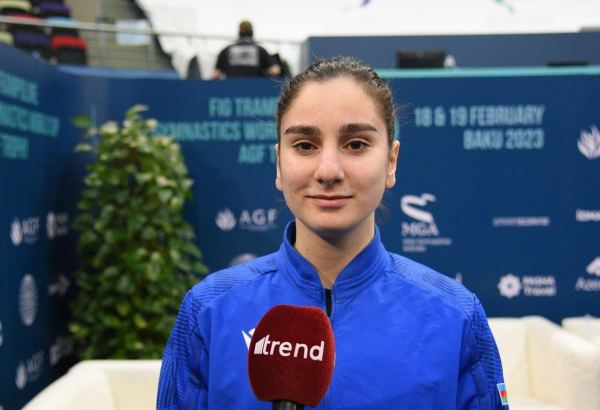 Azerbaijani Trampoline World Cup bronze medalist delighted with successful start of new competitive season