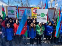 Activists on Azerbaijan's Lachin-Khankendi road urge world to help stop Armenian environmental terrorism (PHOTO)