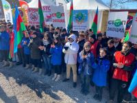 Activists on Azerbaijan's Lachin-Khankendi road urge world to help stop Armenian environmental terrorism (PHOTO)