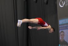 Стартовал первый соревновательный день Кубка мира по прыжкам на батуте в Баку (ФОТО)
