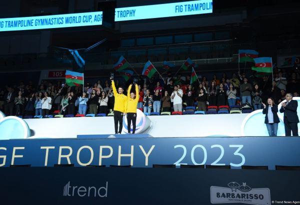 AGF Trophy awarded at Trampoline World Cup in Baku (PHOTO)