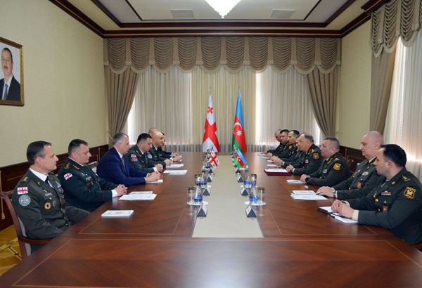 Azerbaijan, Georgia discuss prospects for development of military co-op (PHOTO/VIDEO)