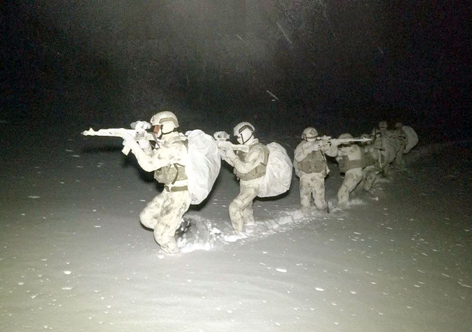 Special tactical exercises for extreme cold held in Azerbaijan's Nakhchivan (PHOTO/VIDEO)