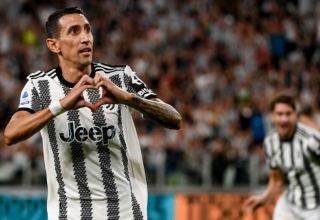 Di Maria hat-trick takes Juventus into Europa League last 16