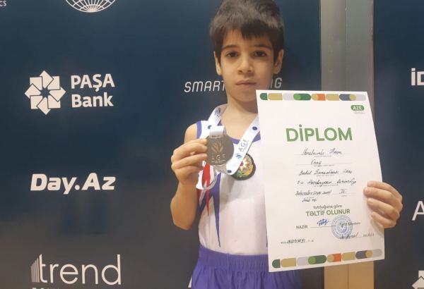 Azerbaijani athlete shares joy from winning bronze medal at his first tumbling competition