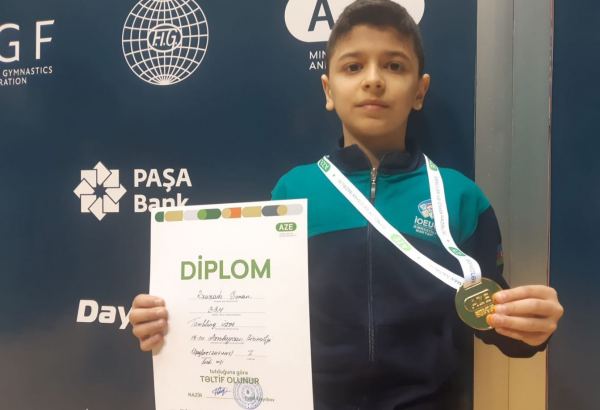 Winner of Azerbaijan Tumbling Championship expresses joy about his excellent performance