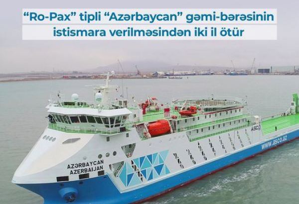 Azerbaijan reveals voyage data of largest ferry boat in Caspian Sea