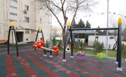 VP of Heydar Aliyev Foundation Leyla Aliyeva attends opening of renovated courtyard as part of “Our Yard” project (PHOTO)