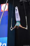 FIG Dünya Kuboku: Azərbaycanlı gimnast halqalarla hərəkət üzrə qızıl medal qazanıb (FOTO)