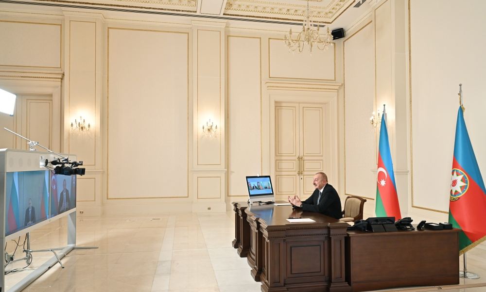 Prezident İlham Əliyev Bolqarıstan Prezidenti ilə videokonfrans formatında görüşüb