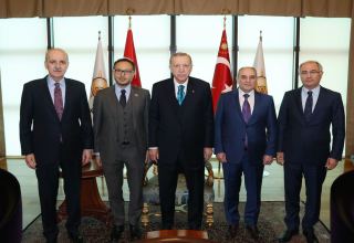 Turkish President Recep Tayyip Erdogan receives delegation of New Azerbaijan Party