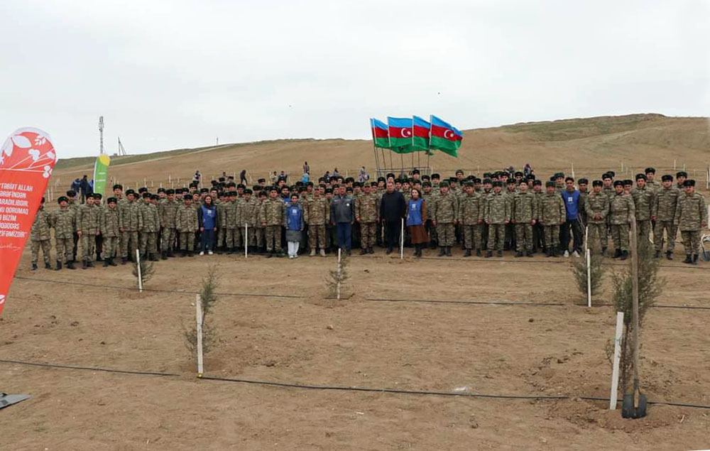 Azerbaijani Army holds tree planting campaign (PHOTO)