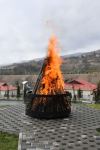 President Ilham Aliyev lights Novruz bonfire in Talish village, congratulates Azerbaijani people on holiday (PHOTO)