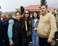 President Ilham Aliyev, First Lady Mehriban Aliyeva meet, talk with residents of Talish village (PHOTO)