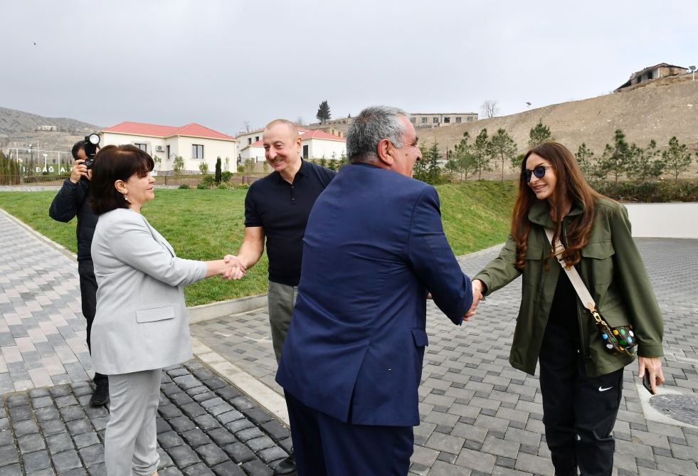 President Ilham Aliyev, First Lady Mehriban Aliyeva visit Tartar district (PHOTO/VIDEO)