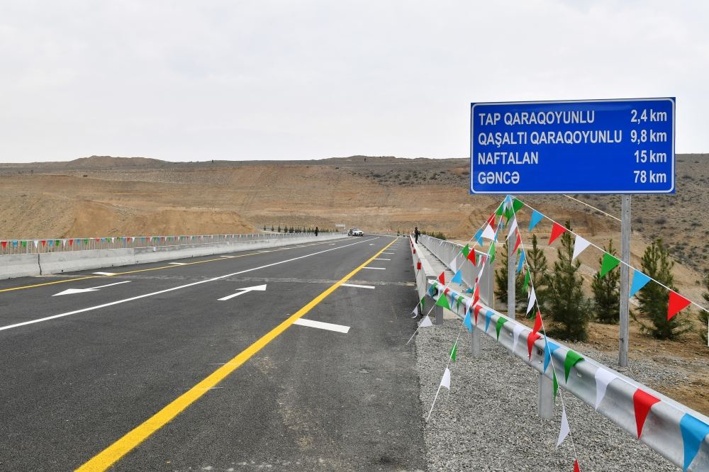 Prezident İlham Əliyev Talış-Tapqaraqoyunlu-Qaşaltı sanatoriyası yolunun açılışında iştirak edib (FOTO/VİDEO)