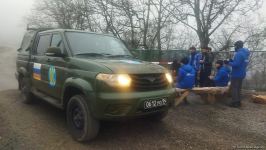 По Лачинской дороге беспрепятственно проехала автоколонна миротворцев (ФОТО)