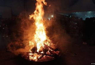 Festive bonfire lit in Azerbaijan’s Shusha
