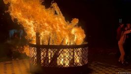 Festive bonfire was lit in Azerbaijan's Terter village