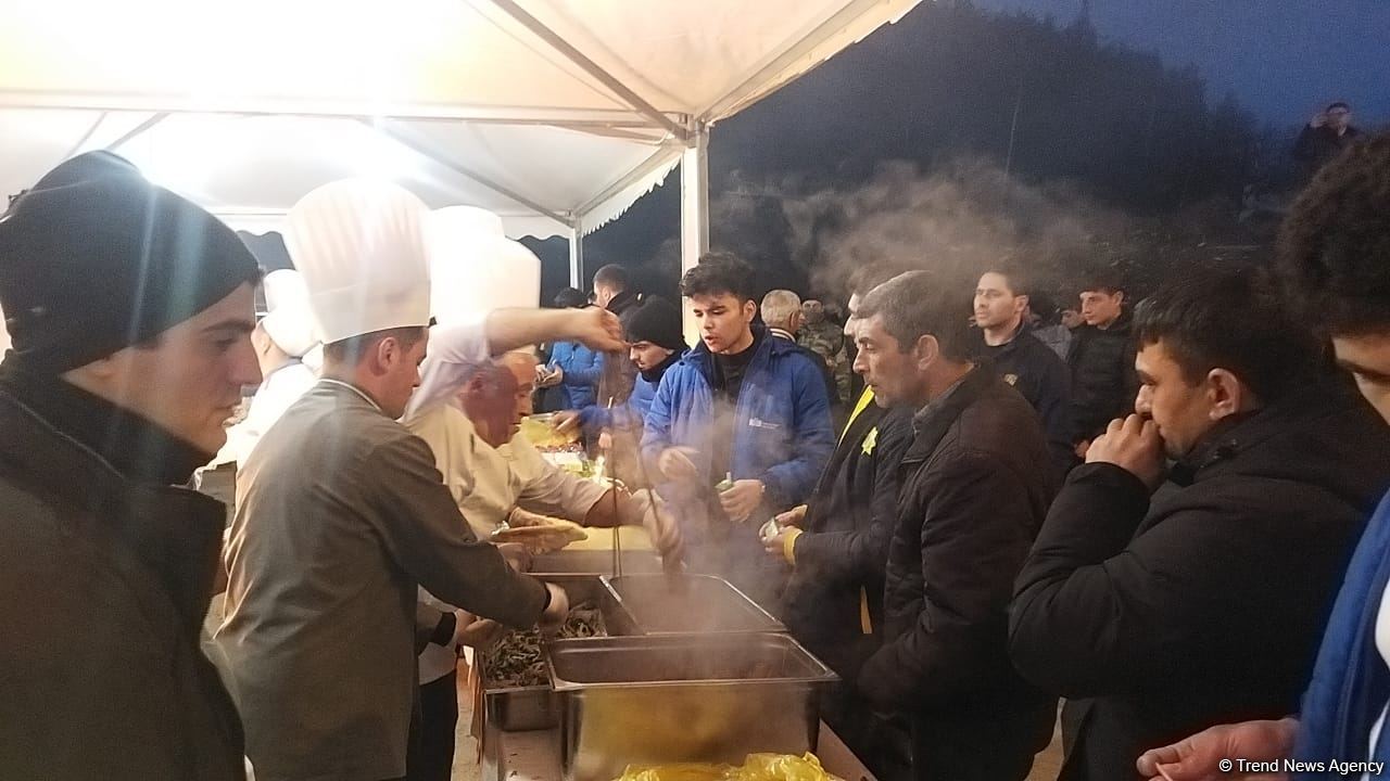Şuşada bayram tonqalı qalanıb (FOTO)