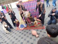 Коллектив Кукольного театра выступил со спектаклем в селе Талыш (ФОТО)