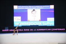 Bakıda bədii gimnastika üzrə 28-ci Azərbaycan çempionatı başlayıb (FOTO)