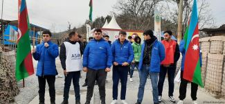 Акция протеста на дороге Лачин-Ханкенди длится 104-й день (ФОТО)