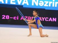 Bakıda bədii gimnastika üzrə 28-ci Azərbaycan çempionatının final gününə start verilib (FOTO)