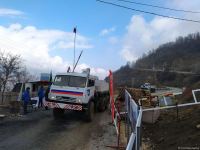 Sülhməramlılara aid 6 avtomobil Laçın yolundan maneəsiz keçib (FOTO)
