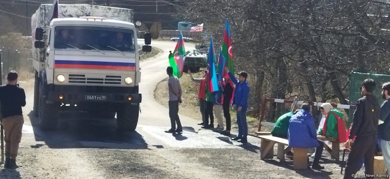 Сonvoy of Russian peacekeepers moves freely along Azerbaijan's Lachin-Khankendi road (PHOTO)