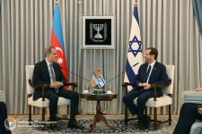 Azerbaijani FM briefs Israeli president on post-conflict situation in region (PHOTO)