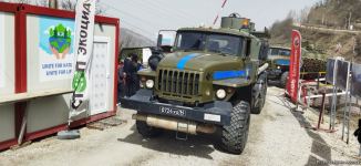 Convoy of Russian peacekeepers moves freely along Azerbaijan's Lachin-Khankendi road (PHOTO)