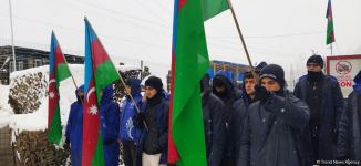 Акция протеста на дороге Лачин-Ханкенди продолжается 111-й день (ФОТО)