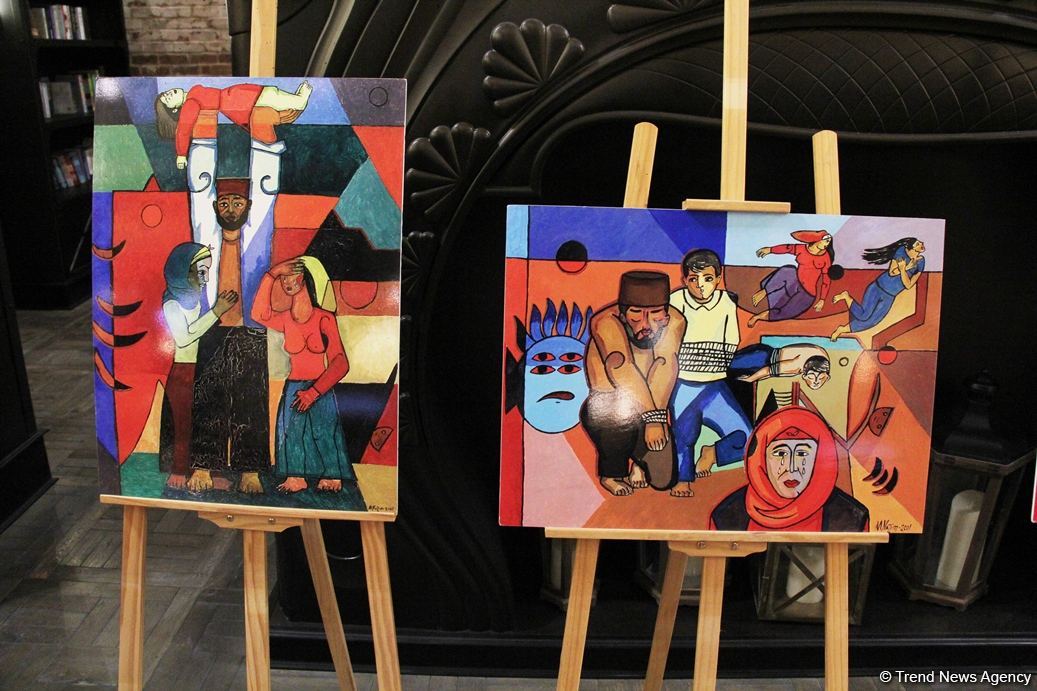 Он подарил 40 живописных работ азербайджанскому музею… Khojaly Scream от Дадаша Мамедова (ФОТО)