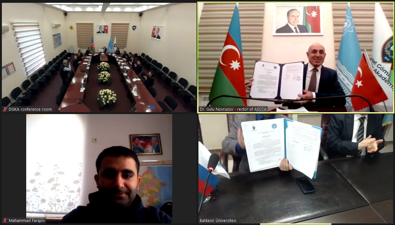 Gömrük Akademiyası ilə Balıkesir Universiteti arasında Anlaşma Memorandumu imzalanıb (FOTO)