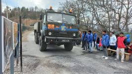 Big convoy of Russian peacekeepers moves freely along Azerbaijan's Lachin-Khankendi road (PHOTO)