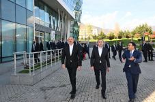 Президент Ильхам Алиев и Премьер-министр Грузии Ираклий Гарибашвили посетили Габалинский региональный центр "ASAN xidmət" (ФОТО/ВИДЕО)