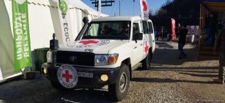 ICRC convoy moves freely along Azerbaijan's Lachin-Khankendi road (PHOTO)