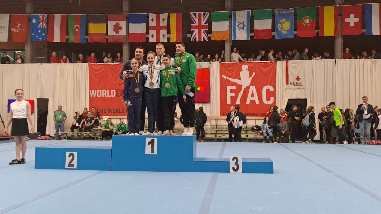 Азербайджанские спортсмены завоевали медали на международных соревнованиях по акробатической гимнастике в Бельгии (ФОТО)