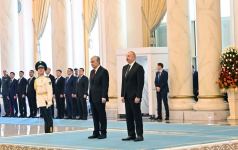 Official welcome ceremony held for President Ilham Aliyev in Astana (PHOTO/VIDEO)