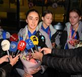 Азербайджанские гимнастки вернулись из Франции с медалями (ФОТО)