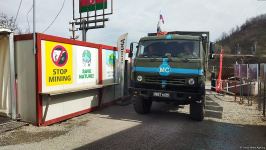 По Лачинской дороге беспрепятственно проехали четыре транспортных средства РМК (ФОТО)