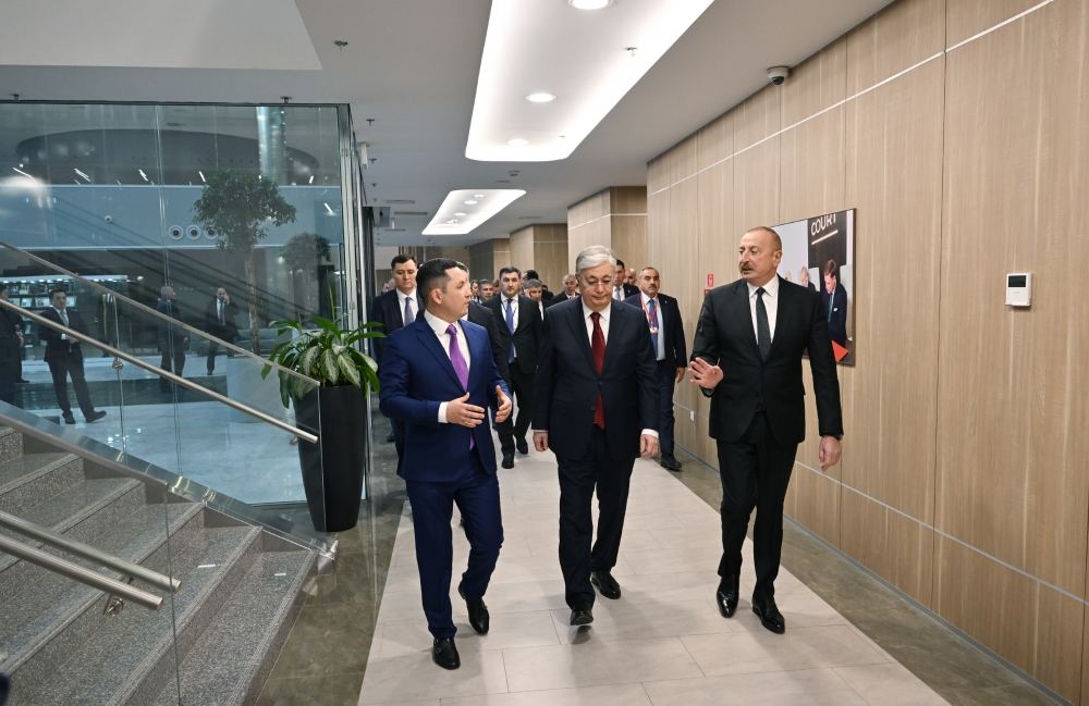 President Ilham Aliyev and President Kassym-Jomart Tokayev visit Astana International Financial Center (PHOTO)