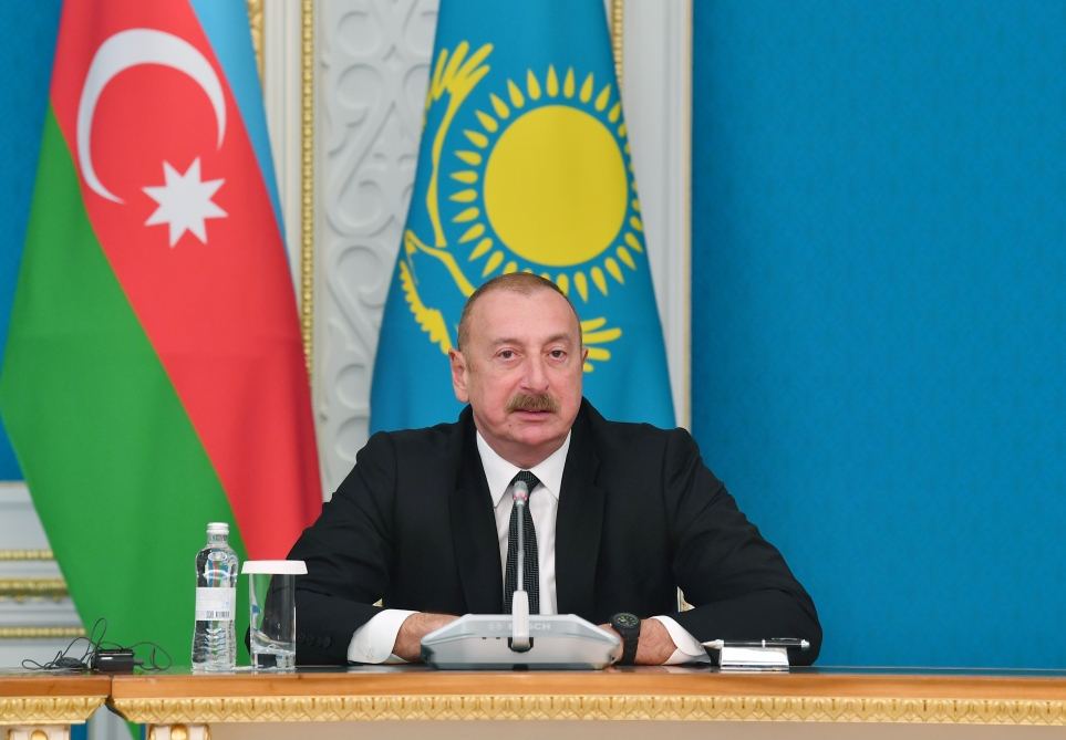 President Ilham Aliyev, President Kassym-Jomart Tokayev make press statements (PHOTO/VIDEO)