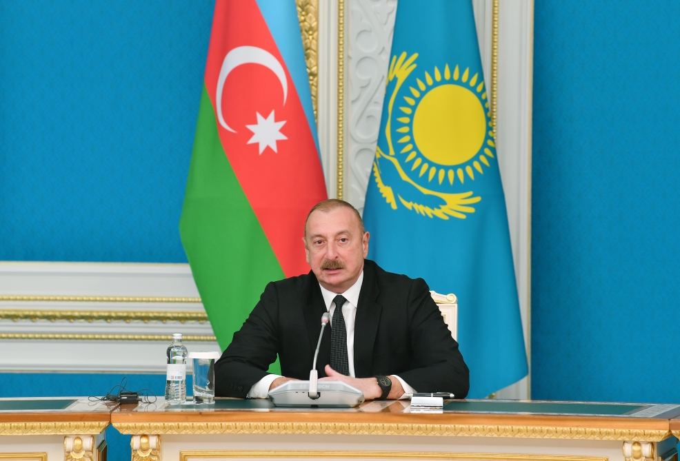 President Ilham Aliyev, President Kassym-Jomart Tokayev make press statements (PHOTO/VIDEO)