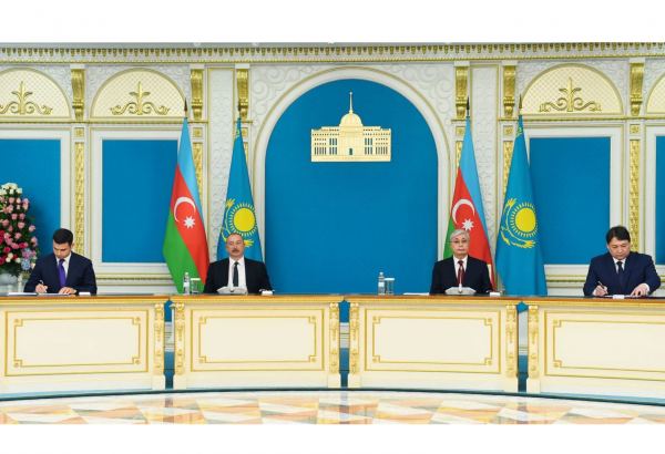 Подписан Меморандум о взаимопонимании между Агентством Азербайджана по развитию МСБ и Внешнеторговой палатой Казахстана