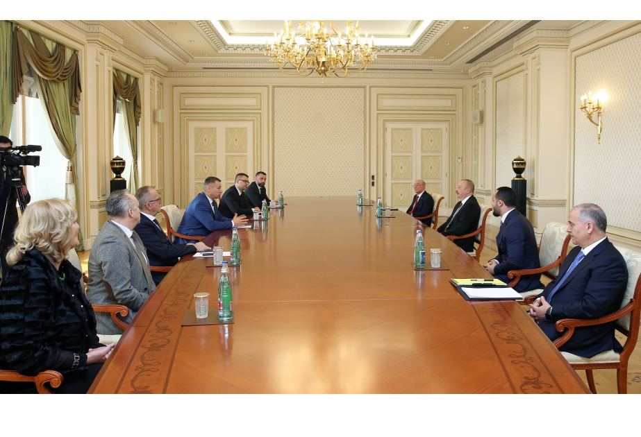 President Ilham Aliyev receives delegation headed by Minister of Security of Bosnia and Herzegovina (VIDEO)